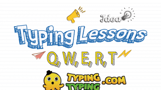 Typing Lessons: Q, W, E, R, T and Shift Keys