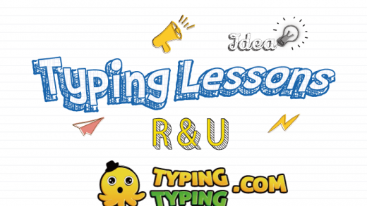 Typing Lessons: R, U and Space Keys