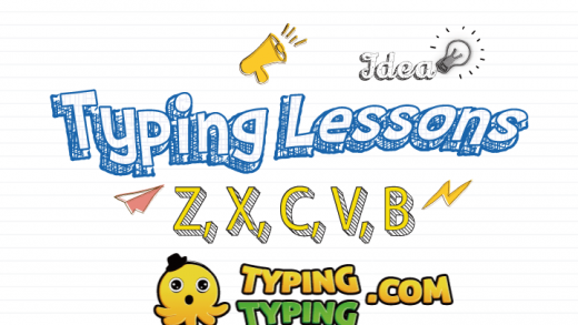 Typing Lessons: Z, X, C, V, B and Shift Keys