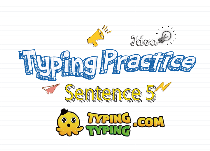 Typing Sentence Examples