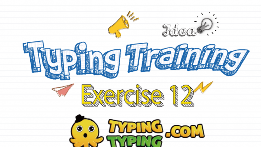 Typing Training: Exercise 12