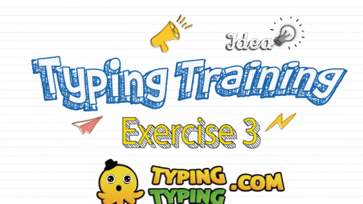 Typing Training: Exercise 3